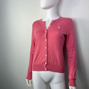 Medium pink button down top